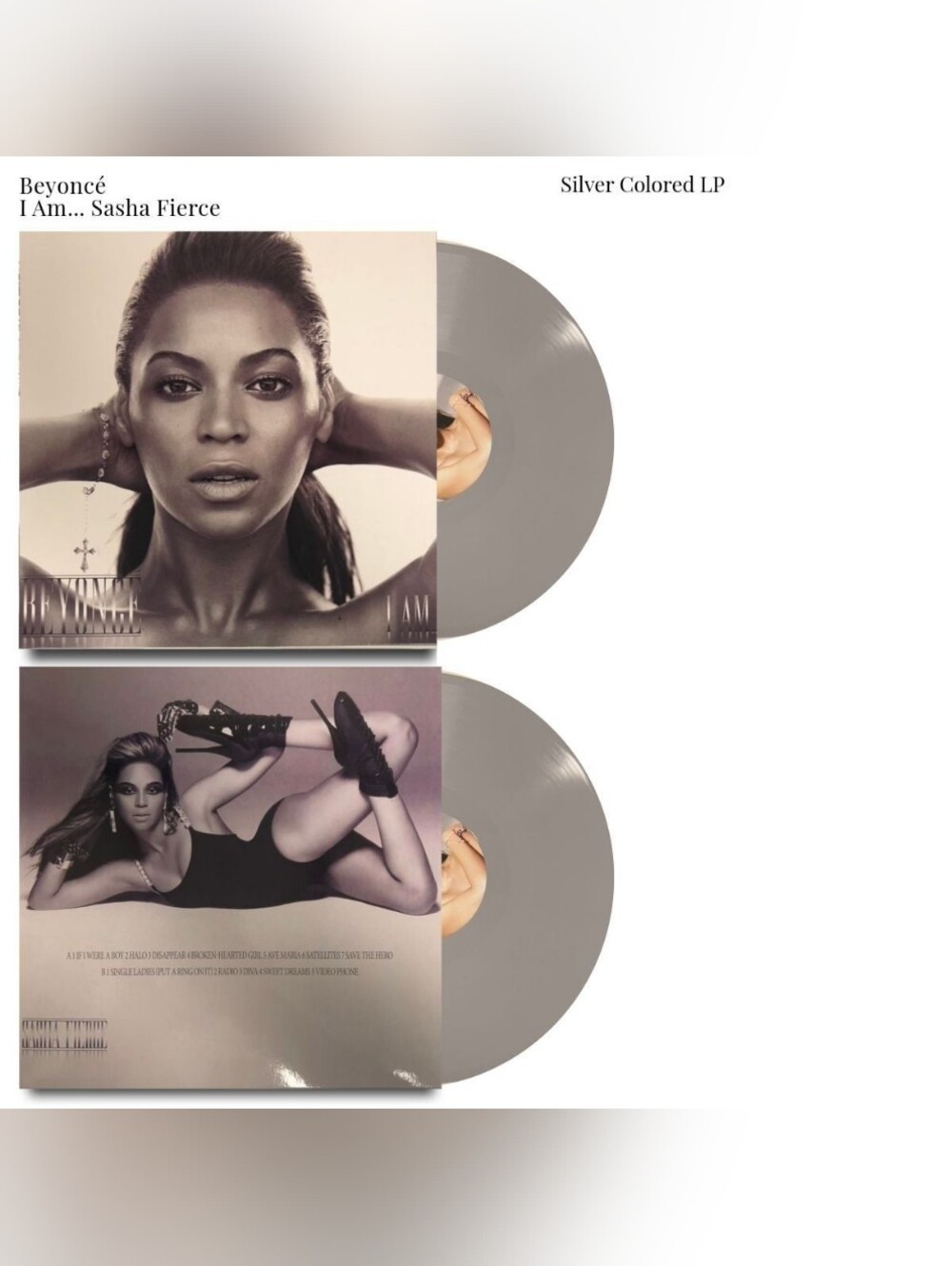 Beyonce - Silver Vinyl LP Record – I Am... Sasha Fierce